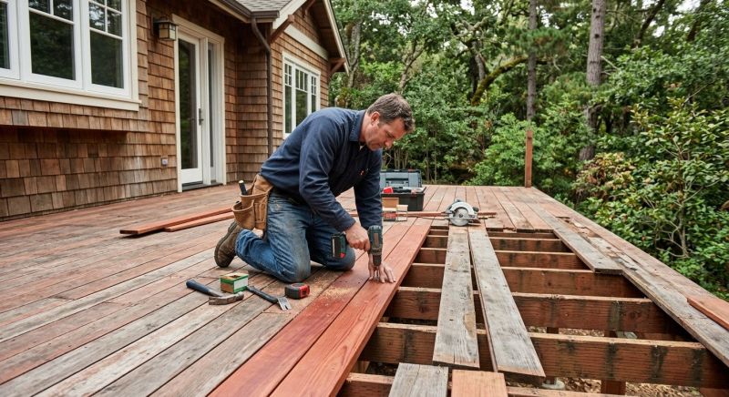 Cedar Deck Repair in Redmond, WA